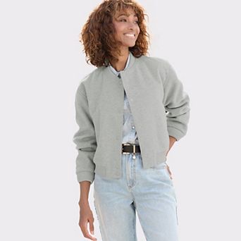 Lascana Women's Fleece Bomber Jacket