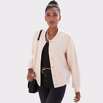 Lascana Women's Quilted Bomber Jacket