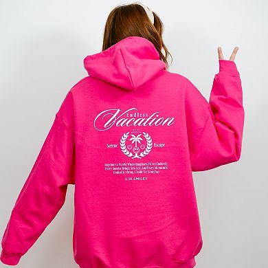 S.W.Smiley Endless Vacation Front And Back - Women's Graphic Hoodie