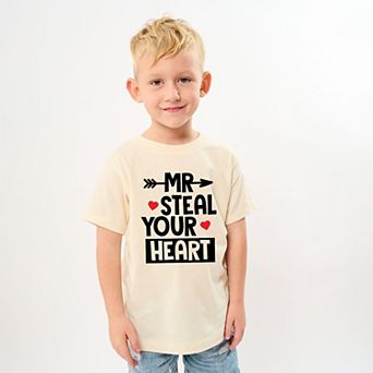 Mr. Steal Your Heart - Youth Short Sleeve Graphic T-Shirt