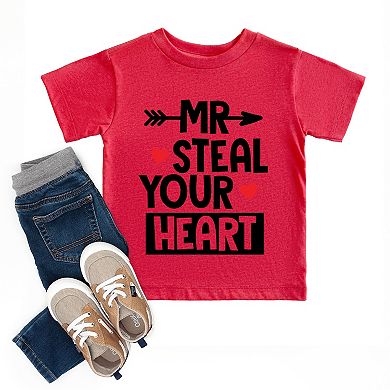 Mr. Steal Your Heart - Toddler Short Sleeve Graphic T-Shirt