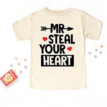 Mr. Steal Your Heart - Toddler Short Sleeve Graphic T-Shirt
