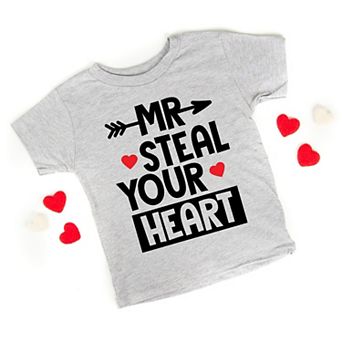 Mr. Steal Your Heart - Toddler Short Sleeve Graphic T-Shirt