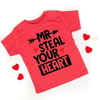 Mr. Steal Your Heart - Toddler Short Sleeve Graphic T-Shirt