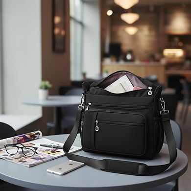 Shoulder Handbag with Multiple Pockets Crossbody and Top Handle Satchel