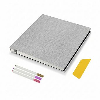 Self Adhesive Photo Album with Magnetic Pages Holds Multiple Photo Sizes