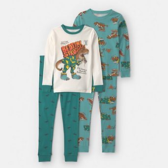 Boys 4-12 Carter's 4 pc Fun Print Pajama Set