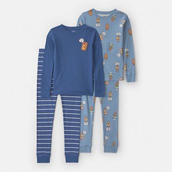 Boys 4-12 Carter's 4 pc Fun Print Pajama Set