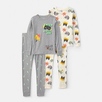 Boys 4-12 Carter's 4 pc Fun Print Pajama Set
