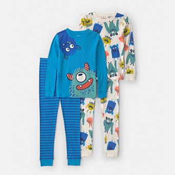 Boys 4-12 Carter's 4 pc Fun Print Pajama Set