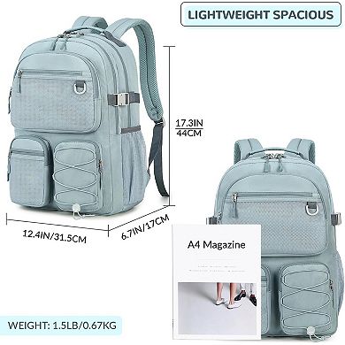 Water Resistant Backpack with Multiple Pockets for School Travel and Outdoor