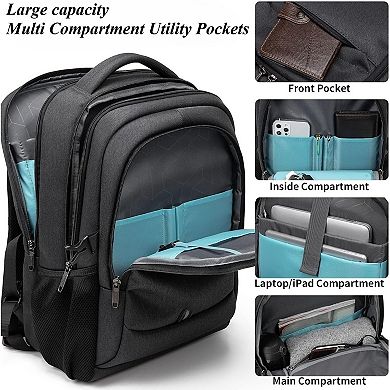 Travel Laptop Backpack Water Resistant with USB Charging Port