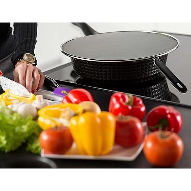 Great Ambitions Stainless Steel Splatter Guard Set,Splatter Screen for Frying Pan,Cooking Pots