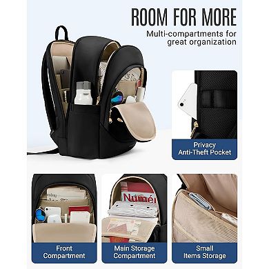 Travel Laptop Backpack with USB Charging and Water Resistant Design