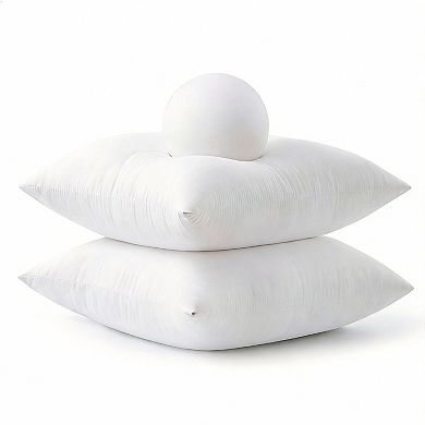 4 Pack 18x18 99% Virgin Fiber Filling Pillow Inserts - Durable, Supportive, Multi-Use, Easy to Clean