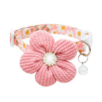 Dog Collars for Small Dogs, Flower Design, Puppy Collar for Dog Collar, Cute Dog Collar with Bell