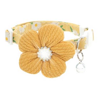 Dog Collars for Small Dogs, Flower Design, Puppy Collar for Dog Collar, Cute Dog Collar with Bell