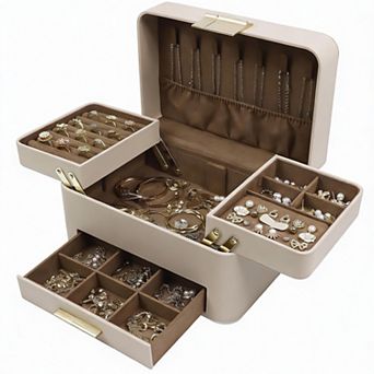 Jewelry Organizer with Drawers for Earrings, Rings, Necklaces, Bracelets