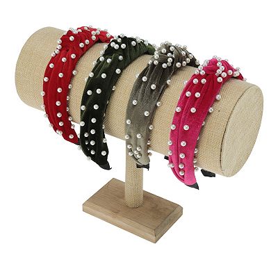 Velvet Pearl Knot for Women 1 Pc