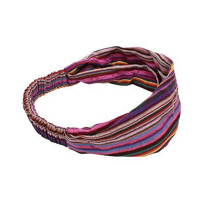 Stripes Wide Headband for Women 1 Pc