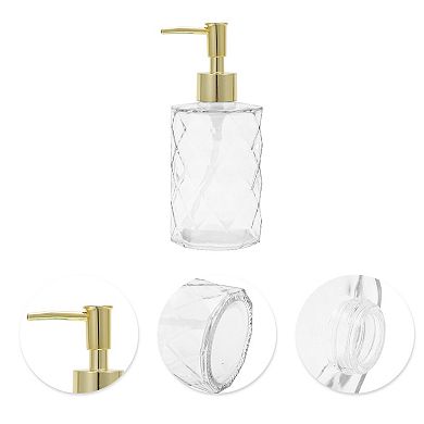 1 Pc Reusable Diamond-shaped Soap Dispenser 11.16oz