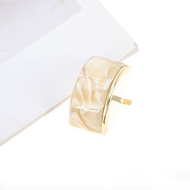 Fashion Rectangular Texture Ponytail Buckle Hair Clip for Women 1 Pc