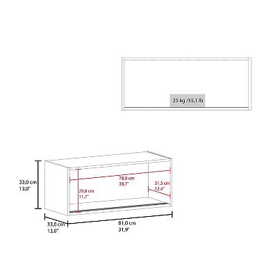 Slana Wall Cabinet, 2 Sliding doors, 1 Shelf