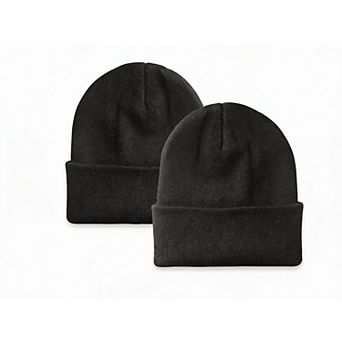 Unisex Knit Beanie Hats: Double Layer, Soft, Stretchy, Multi-Use, Perfect Gift