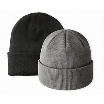 Unisex Knit Beanie Hats: Double Layer, Soft, Stretchy, Multi-Use, Perfect Gift