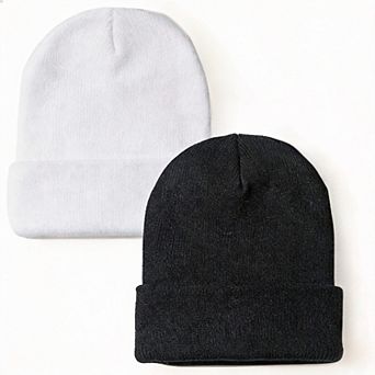 Unisex Knit Beanie Hats: Double Layer, Soft, Stretchy, Multi-Use, Perfect Gift