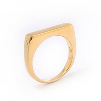 Belinda Jewelz 18k Gold Plated Vermeil Brick Stacking Ring
