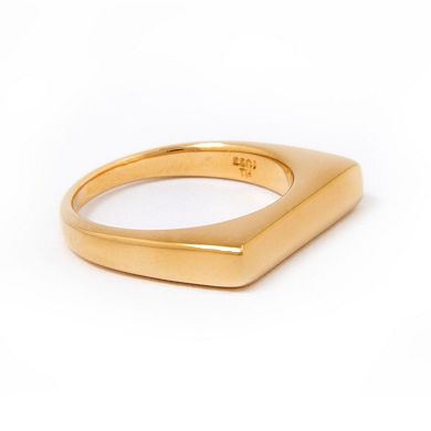 Belinda Jewelz 18k Gold Plated Vermeil Brick Stacking Ring
