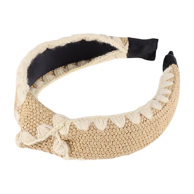 Yarn-edge Knotted Headband for Women 1 Pc