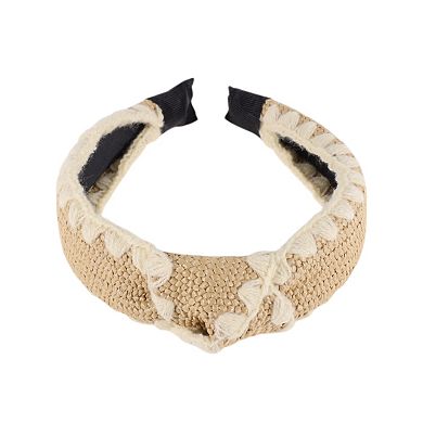 Yarn-edge Knotted Headband for Women 1 Pc
