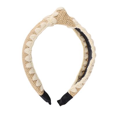 Yarn-edge Knotted Headband for Women 1 Pc