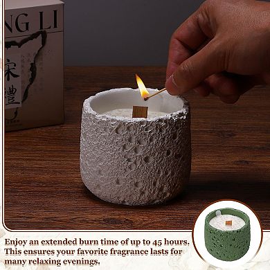 Scented Candle Jar for Home, Natural Soy Wax Cement Jar Large Home Decor Scented Candles