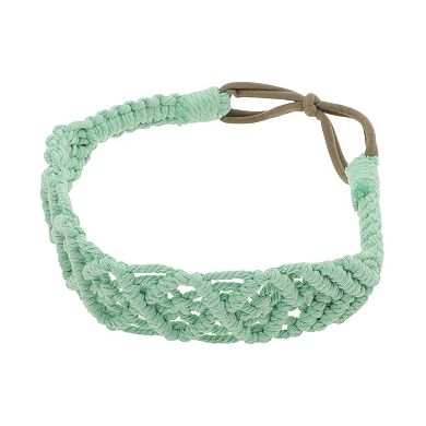 Hand-Woven Argyle Headbands for Women 1 Pc