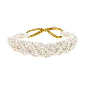 Hand-Woven Argyle Headbands for Women 1 pc