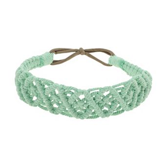 Hand-Woven Argyle Headbands for Women 1 pc