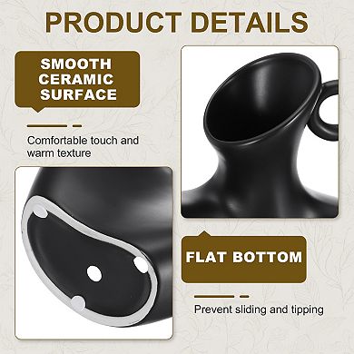 Ceramic Modern Flower Vase, Body Shape Art Ceramic Statues Centerpiece Ornament for Home Decor