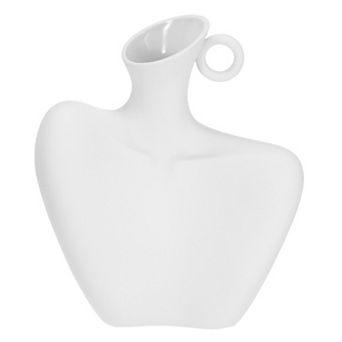 Ceramic Modern Flower Vase, Body Shape Art Ceramic Statues Centerpiece Ornament for Home Decor