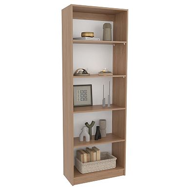 Vinton 4-Tier Bookcase with Modern Storage for Books and Decor