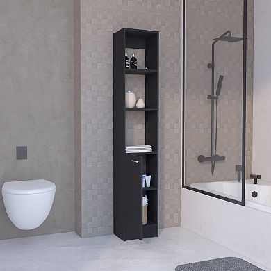 Parks Linen Cabinet, 1 Door, 6 Shelves