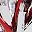 Red Silver Tone