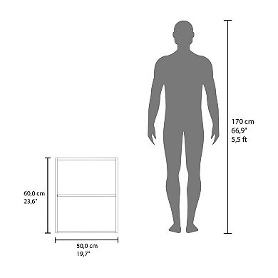 Sterling Wall Cabinet with 1 Door and 2 Shelves