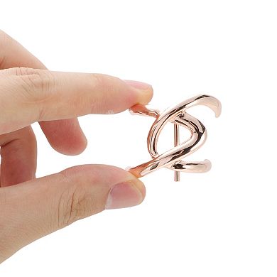 Irregular Cross Ponytail Buckle Hair Clip for Women 1 Set