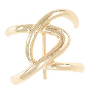 Irregular Cross Ponytail Buckle Hair Clip for Women 1 Set