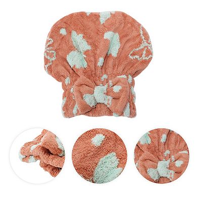Women Comfortable Single Layer Butterfly Hair Towel for Travel