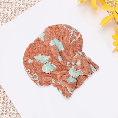 Women Comfortable Single Layer Butterfly Hair Towel for Travel