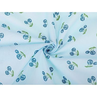 Women's Cherry Pattern Scarf, 26.7''X26.7'' Square Cotton Neckerchief Scarves for Spring Costume